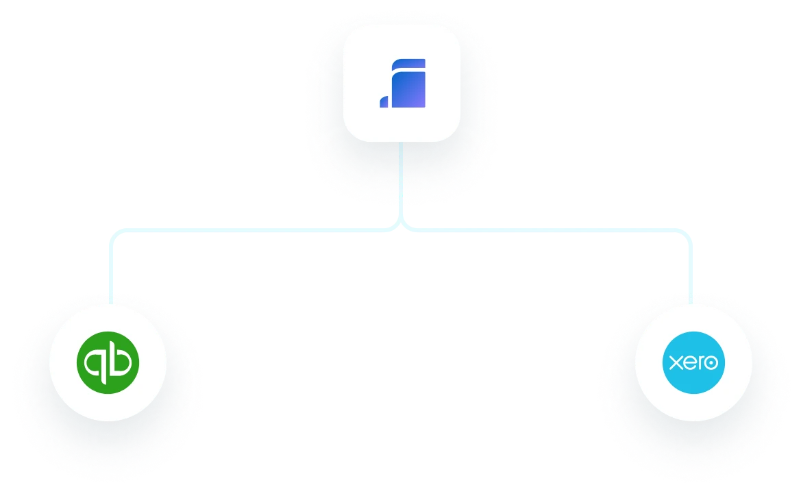 Gidstack connected to QuickBooks and Xero